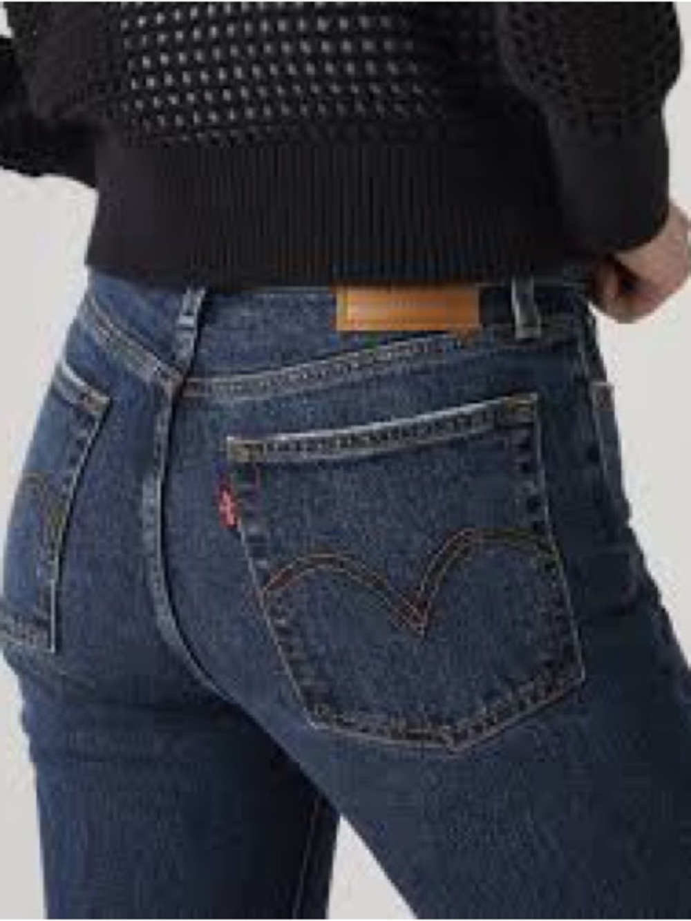 Levi's Wedgie Classic High-Rise Straight Jeans - Dark Blue 29 x 29